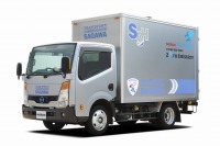 日産自動車と佐川急便、電気トラックの実証運行を実施 画像
