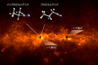 アルマ望遠鏡を使って星間空間で有機分子を検出…国際研究チーム 画像