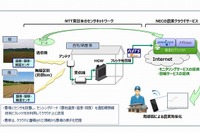 クラウドが農業を変える…NTTとNEC、農場の遠隔監視を実現 画像