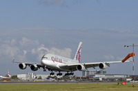 カタール航空、A380がドーハ=ロンドン路線に就航…12月に同型機追加投入へ 画像