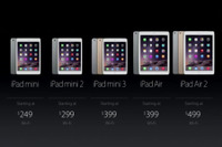 iPad Air 2 / iPad mini 3発表…初代の半分以下、厚さ6.1mmにシェイプ 画像
