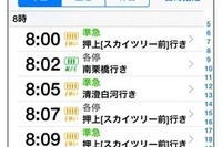 「乗換NAVITIME」に新機能追加…通勤電車の混み具合を予報 画像