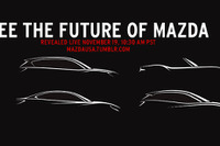 【ロサンゼルスモーターショー14】マツダ、新型3車を予告…シルエットを紹介 画像