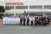 ホンダ二輪車世界生産累計3億台、記念式典を開催…くまモンも祝福 画像
