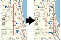 インクリメントP、MapFan+オフライン用地図データを更新…常磐道の新規開通区間など 画像