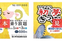 伊予鉄道、正月限定のフリー切符発売 画像