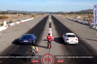 ランボルギーニ アヴェンタドール、ポルシェ 911ターボ と加速競争［動画］ 画像