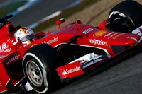 【F1】2日連続でベッテル最速、フェラーリ勢が好調…ヘレステスト2日目 画像