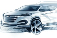 【ジュネーブモーターショー15】ヒュンダイ の小型SUV、ツーソン …新型を予告 画像