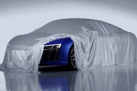 アウディ R8 次期型、最新レーザーヘッドライトが見えた 画像