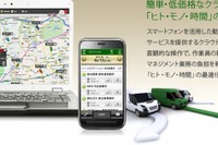 ビジネスナビタイム 動態管理ソリューション、自動配車計画作成システムと連携 画像