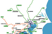 バイクETCモニター路線、関東圏全域に拡大 画像