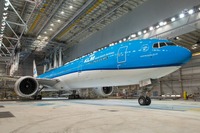 KLMオランダ航空、ワールドビジネスクラス導入のB777試験飛行へ 画像