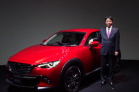 【マツダ CX-3 発売】小飼社長「海外は120か国以上へ、生産は国内1極」 画像
