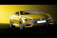 【ジュネーブモーターショー15】VW スポーツクーペ・コンセプトGTE 初公開へ…次期 CC か 画像