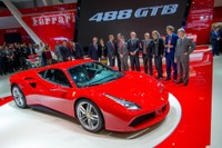 【ジュネーブモーターショー15】フェラーリ 488 GTB 世界初公開…新型V8エンジン搭載 画像