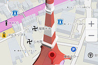 iOS向け NAVITIME、リニューアル…3D地図表示に対応 画像