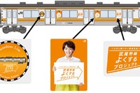 JR東日本、武蔵野線で「よくするプロジェクト」広告列車運転 画像