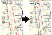 iOS向け MapFan+、オフライン用地図データを更新…常磐道新規開通など 画像