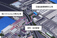 日産自動車、横浜工場の余剰蒸気をJ-オイルミルズ社に供給 画像