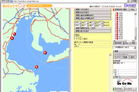 「DoCoです・Car」で漁船位置を検索 画像