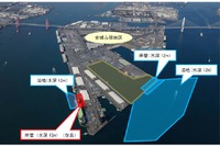 名古屋金城ふ頭、自動車輸出の主力拠点化へ向けて再編改良工事に着手 画像