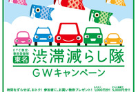 渋滞減らし隊 GWキャンペーン、東名&中央道で実施…指定日時の通行で買物券プレゼント 画像