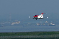 ホンダジェット、羽田空港に初飛来［フォトレポート］ 画像