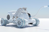 水を使わず消火…未来の消防車「Habot-mini」がカッコ良すぎる［写真蔵］ 画像