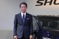【ホンダ シャトル 発売】峯川専務「HV比率は9割程度に」 画像