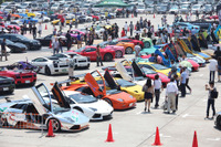スーパーカー200台がお台場に集結…走り去る姿も楽しむ 6月7日 画像