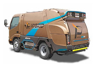 【NEW環境展15】モリタ、回転式電動塵芥収集車 E-SVN を参考出品 画像