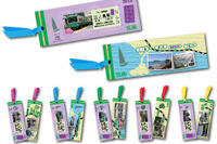江ノ島電鉄の観光記念入場券、今回はしおりタイプの台紙付き 画像
