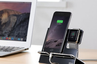並ぶ姿も美しい…Apple WatchとiPhoneを同時に充電 画像