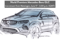 メルセデス GLC 、6月17日に発表へ…スケッチ公開 画像