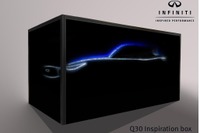 【グッドウッド15】インフィニティの新コンパクト Q30、実物大シルエットを先行公開 画像