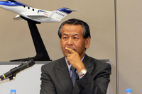 「ホンダジェットの販売で空への喜びを」と土志田専務 画像