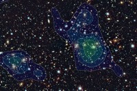 すばる望遠鏡で暗黒物質の分布図の作成に成功 画像