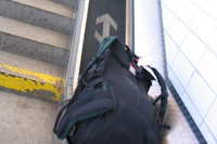 荷物のエスカレーター…ドイツの駅 画像