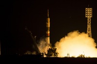 油井宇宙飛行士が搭乗するソユーズ宇宙船、打ち上げ成功 画像
