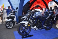 【鈴鹿8耐】ヤマハブースに噂のニューモデル『MT-03』が登場! 画像