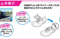 さよならストップウォッチ…少ない機材で校内マラソンのタイムを計測 画像