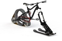 MTB感覚で雪山ダウンヒルを攻める…本格バイクの試作車が完成 画像