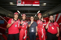 【SUPER GT 第4戦】立川&石浦組レクサスRC Fが2戦連続ポール獲得…豊田社長も祝福 画像