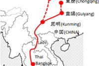 日通、中国・昆明~バンコク間を最短4日で結ぶ陸路輸送便 画像