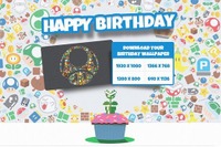 任天堂「ハッピーバースデー壁紙」…米国ユーザーに特別に配布 画像