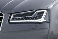 アウディ A8、3リットルモデルにマトリクスLEDヘッドライト標準装備化 画像