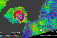 JAXA、陸域観測技術衛星「だいち2号」で噴火警戒中の桜島を緊急観測 画像