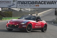 マツダ ロードスター 新型、米ラグナセカでペースカーに起用 画像