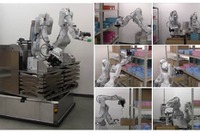 日立、物流倉庫で商品を取り出す自律移動型双腕ロボットの制御技術を開発 画像